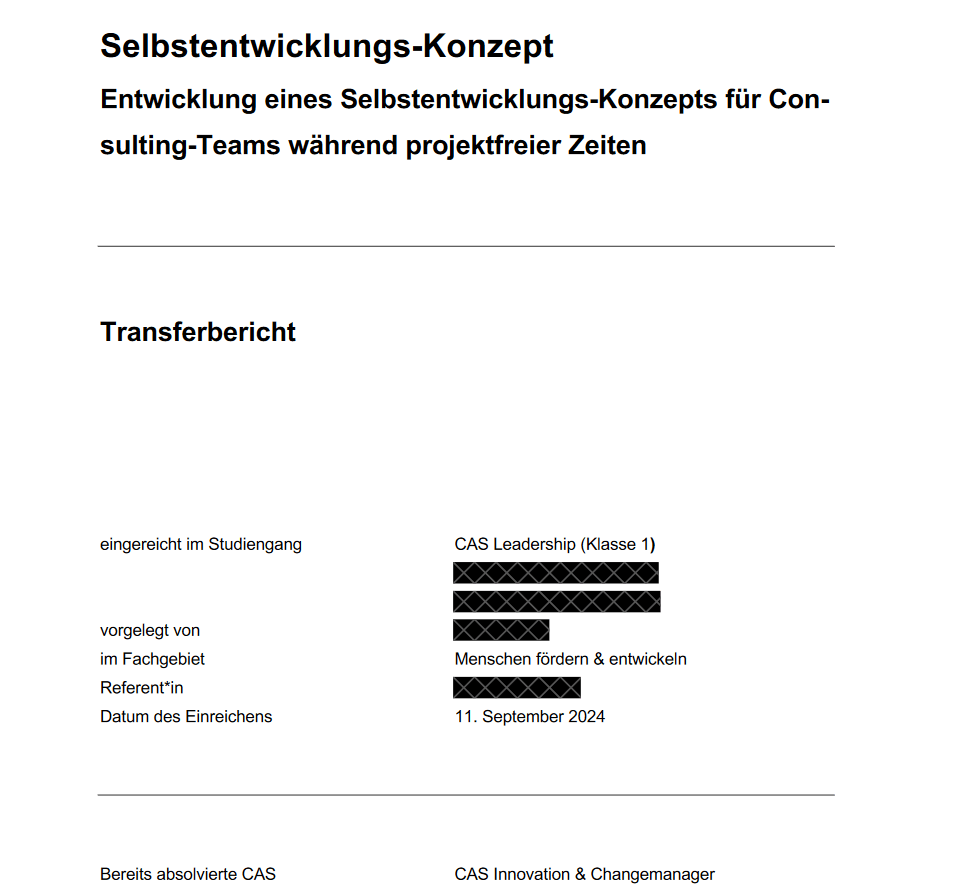 Ghost Study Beispielarbeiten